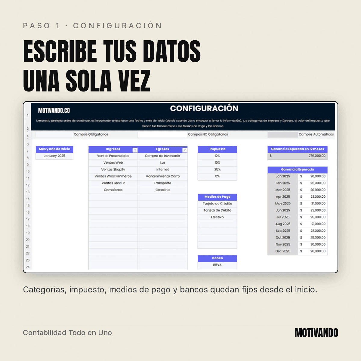 contabilidad en excel – paso 1