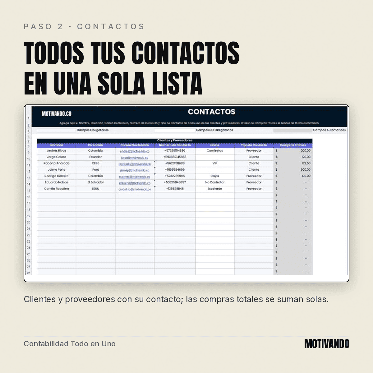 contabilidad en excel – paso 2