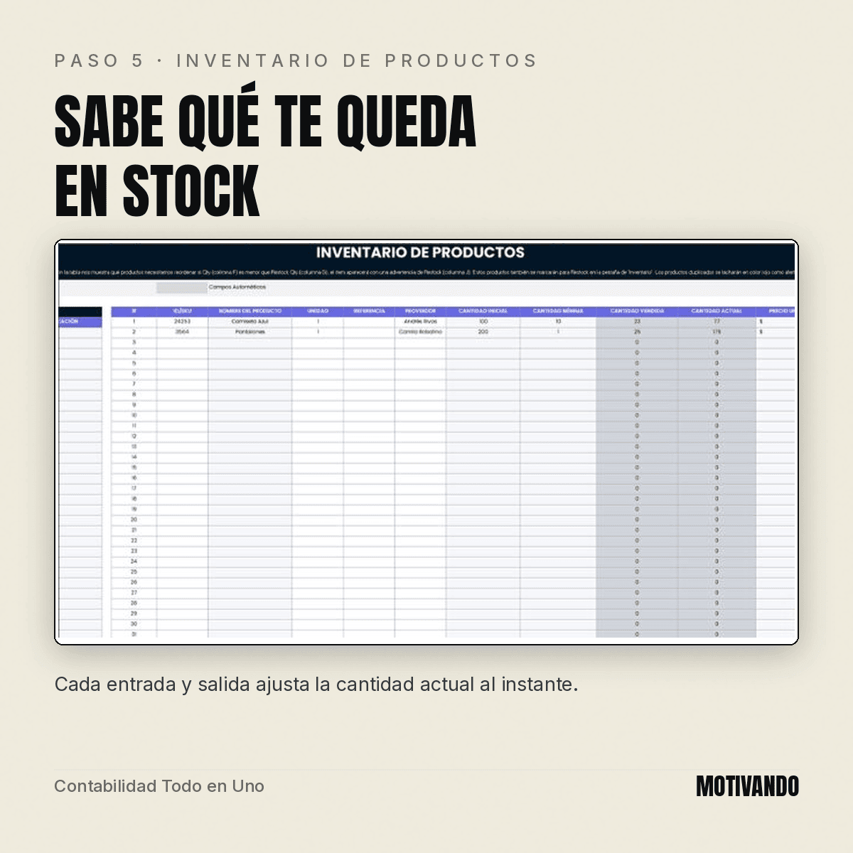 contabilidad en excel – paso 5