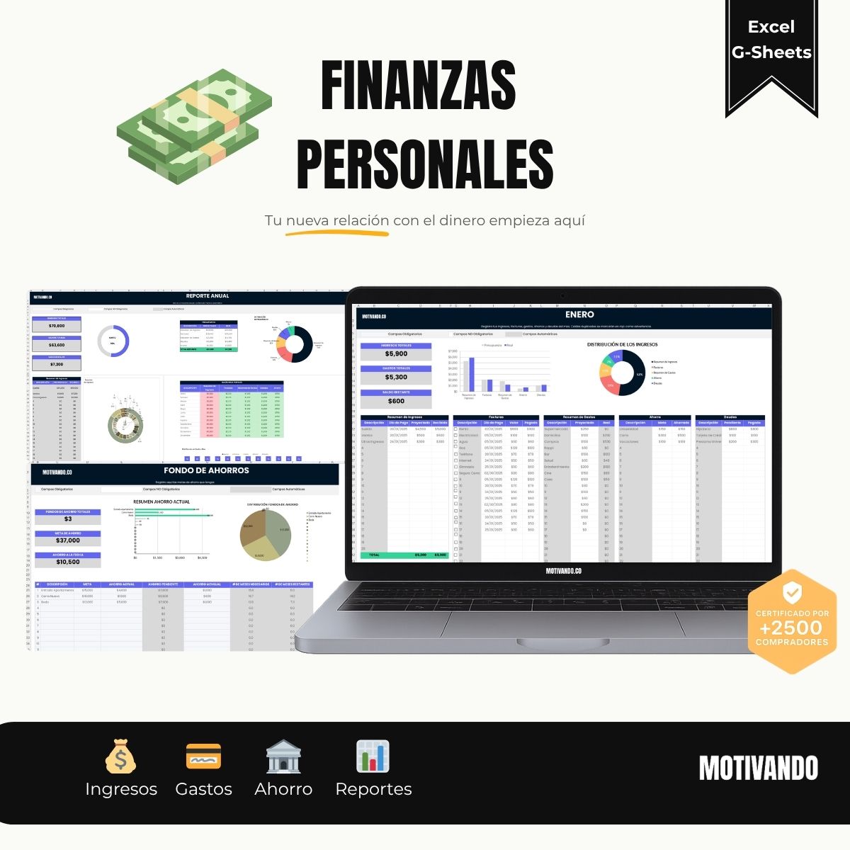 Finanzas Personales | Plantilla para Excel y Google Sheets