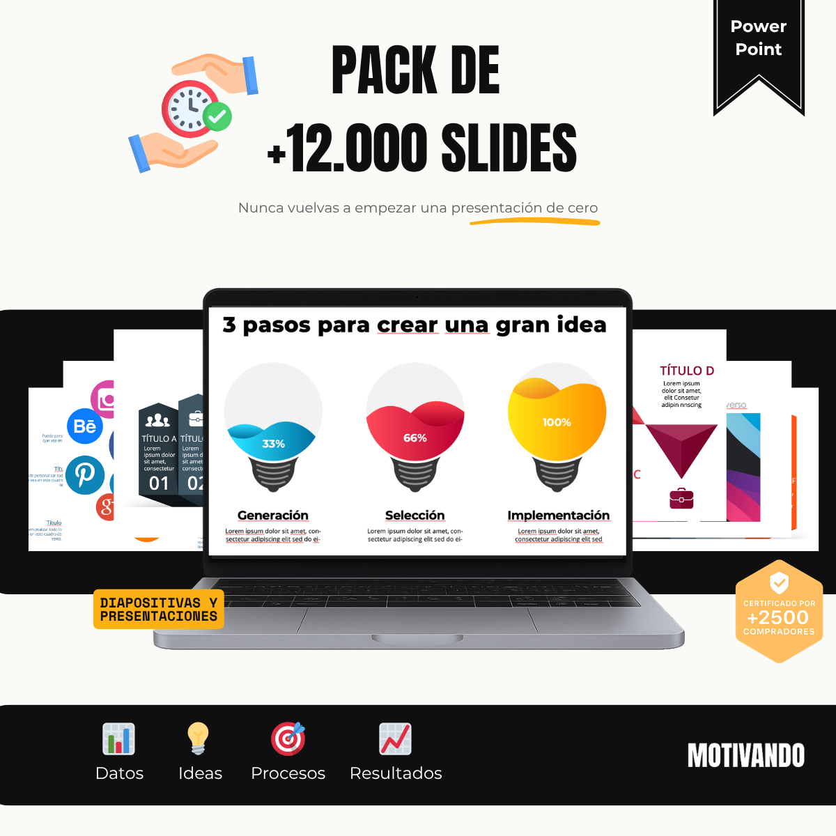 Pack de Infografías PowerPoint Profesionales en Español | 12.500+ Diseños Editables para Presentaciones Impactantes