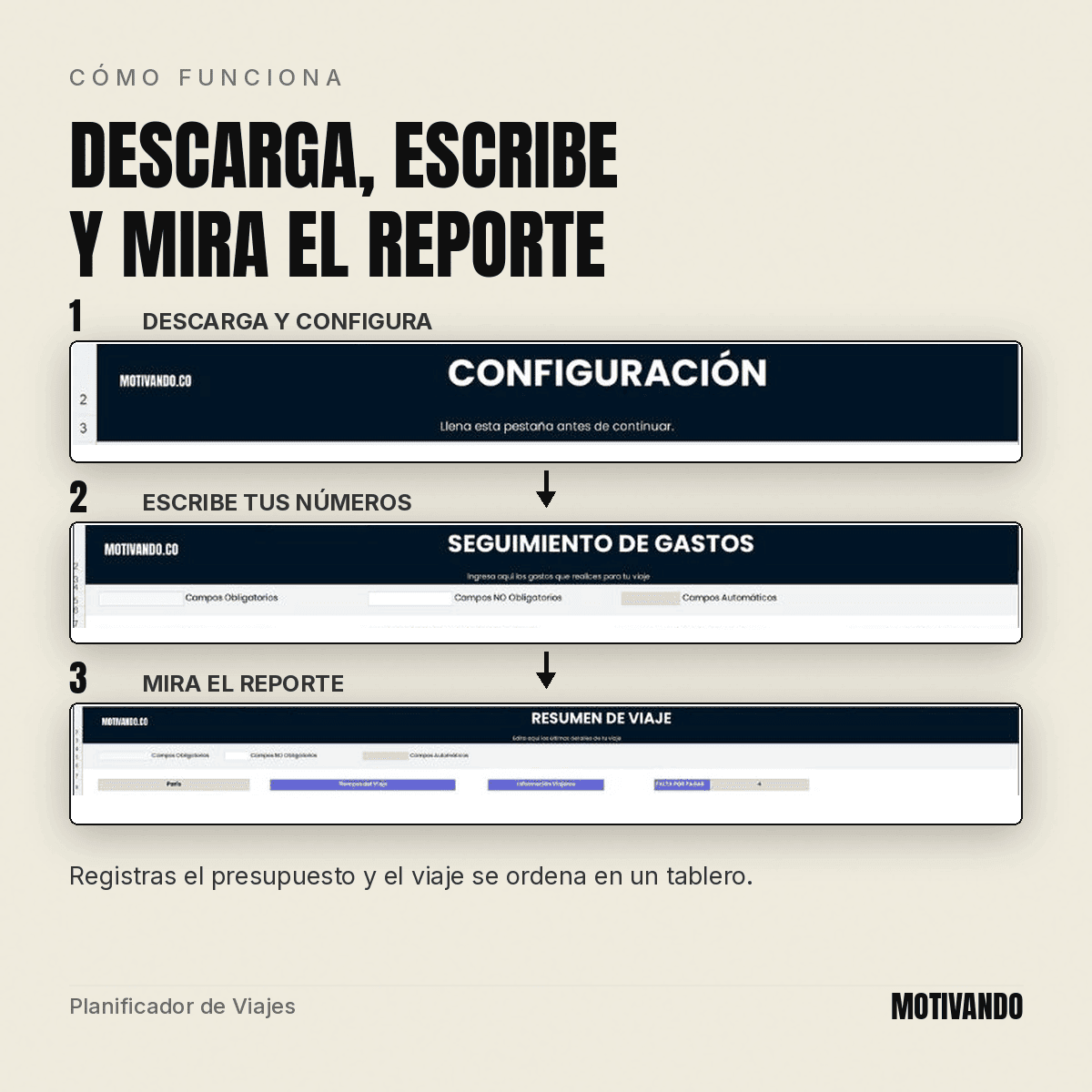 planificador de viajes excel – cómo funciona
