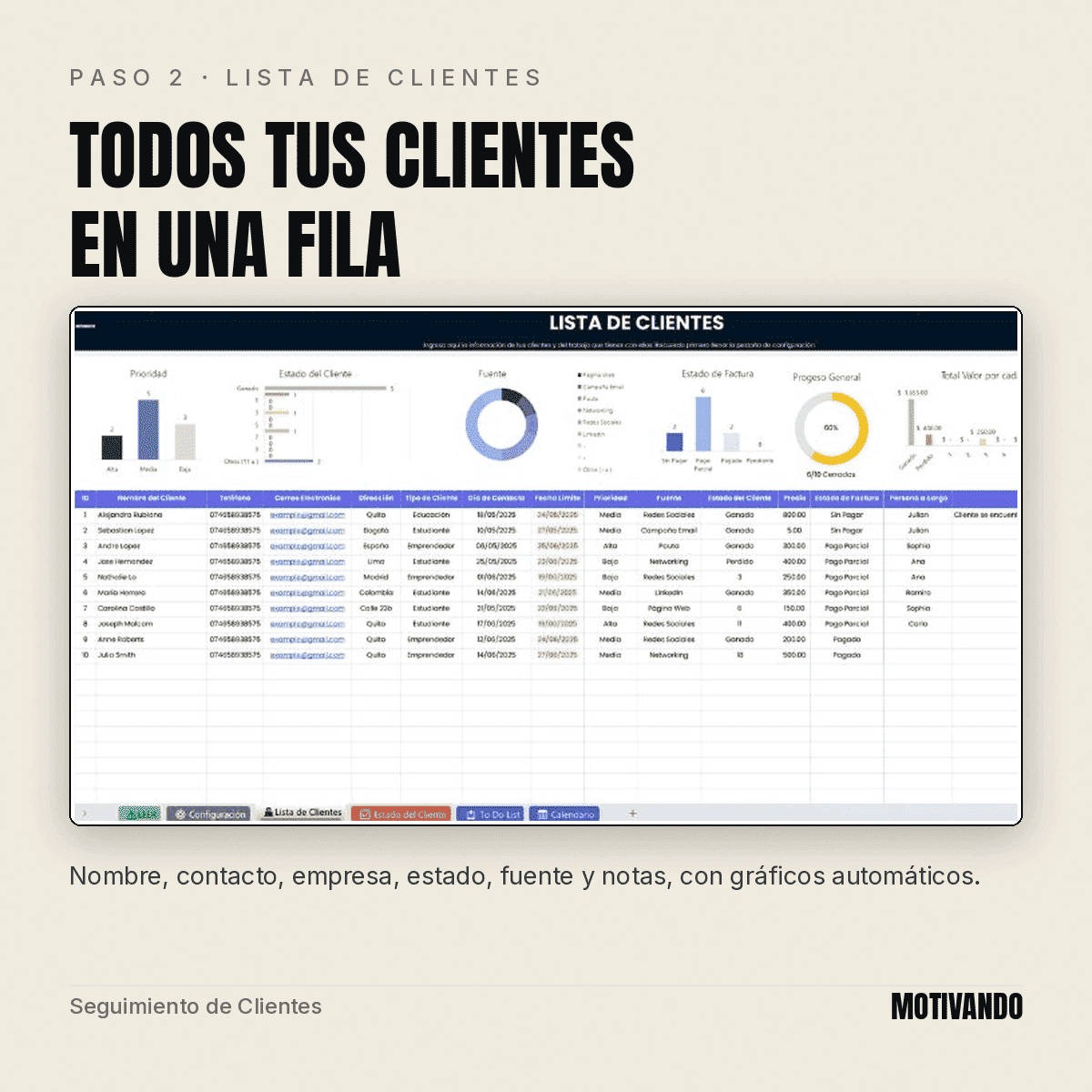 crm en excel – paso 2