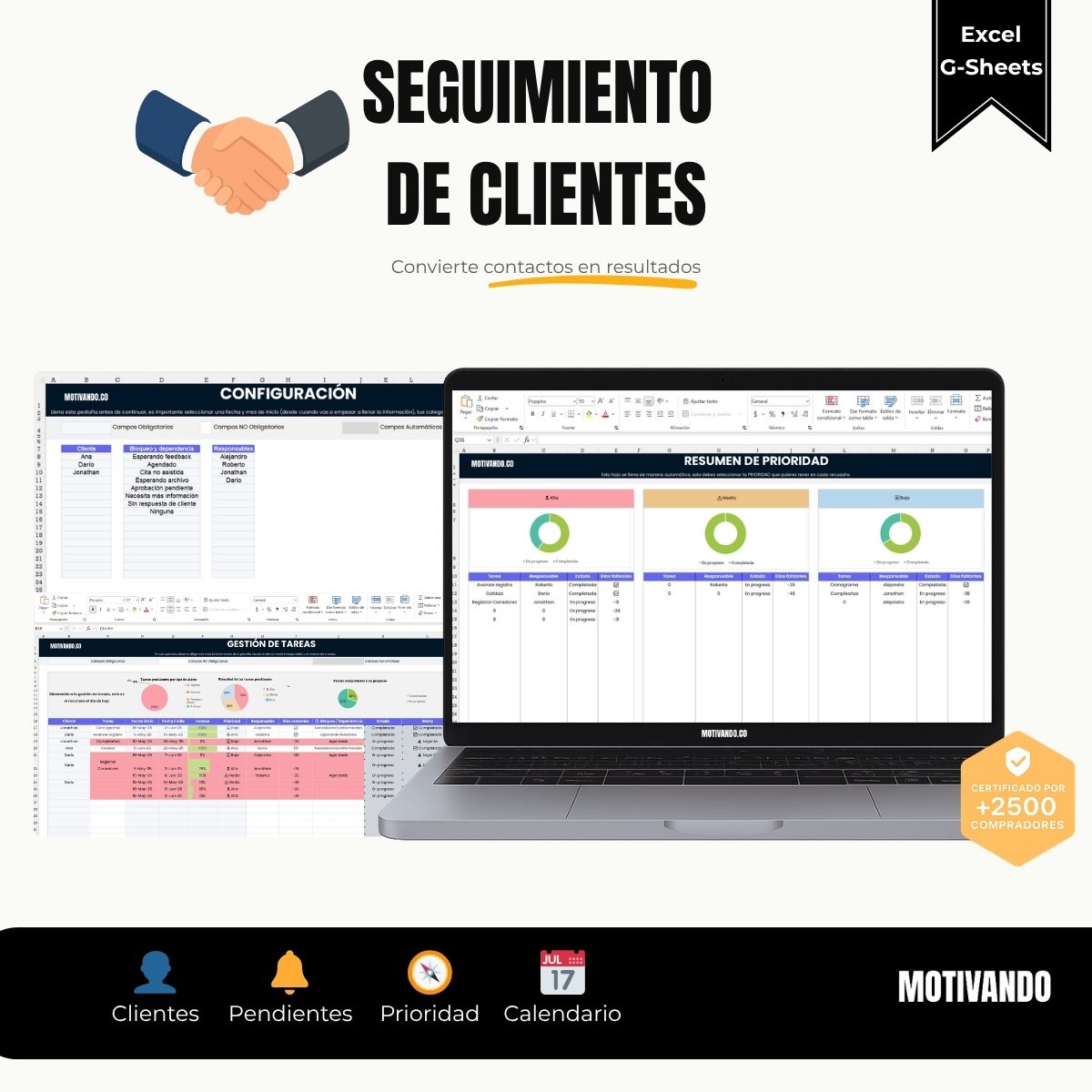 Seguimiento de Clientes | Plantilla para Excel y Google Sheets