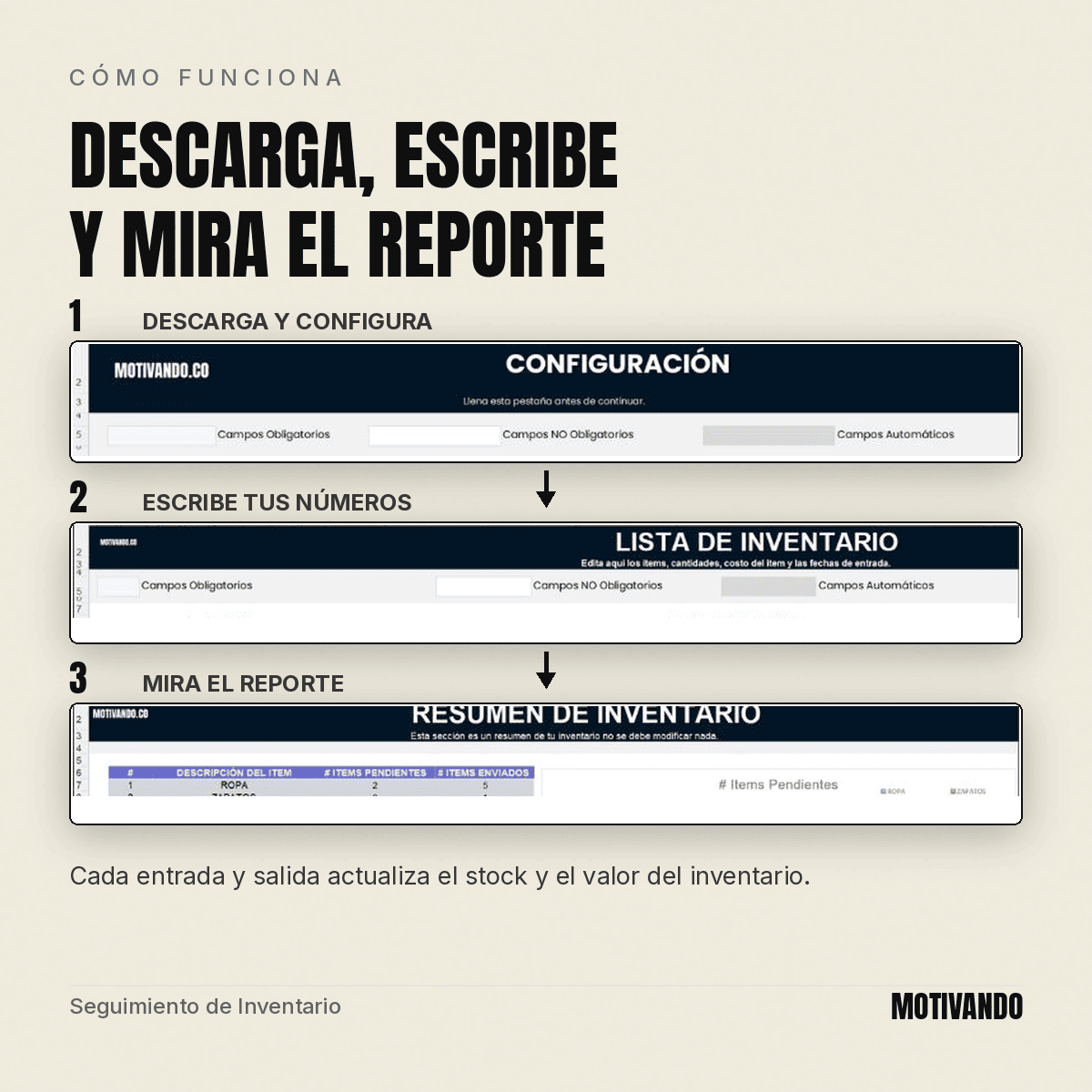 control de inventario excel – cómo funciona