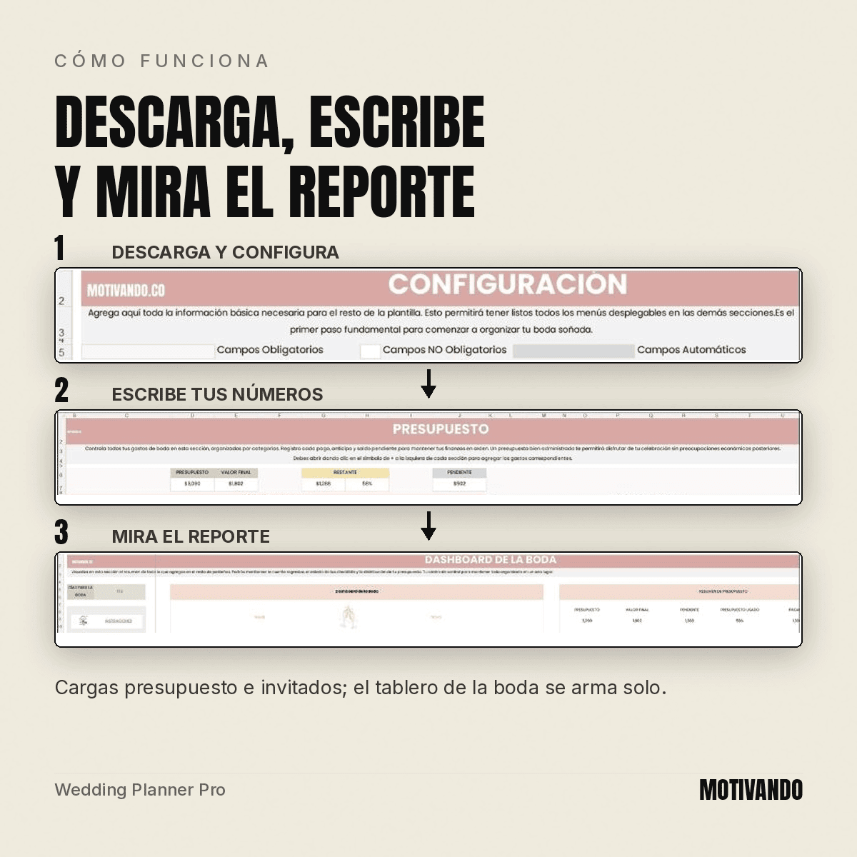 wedding planner excel – cómo funciona