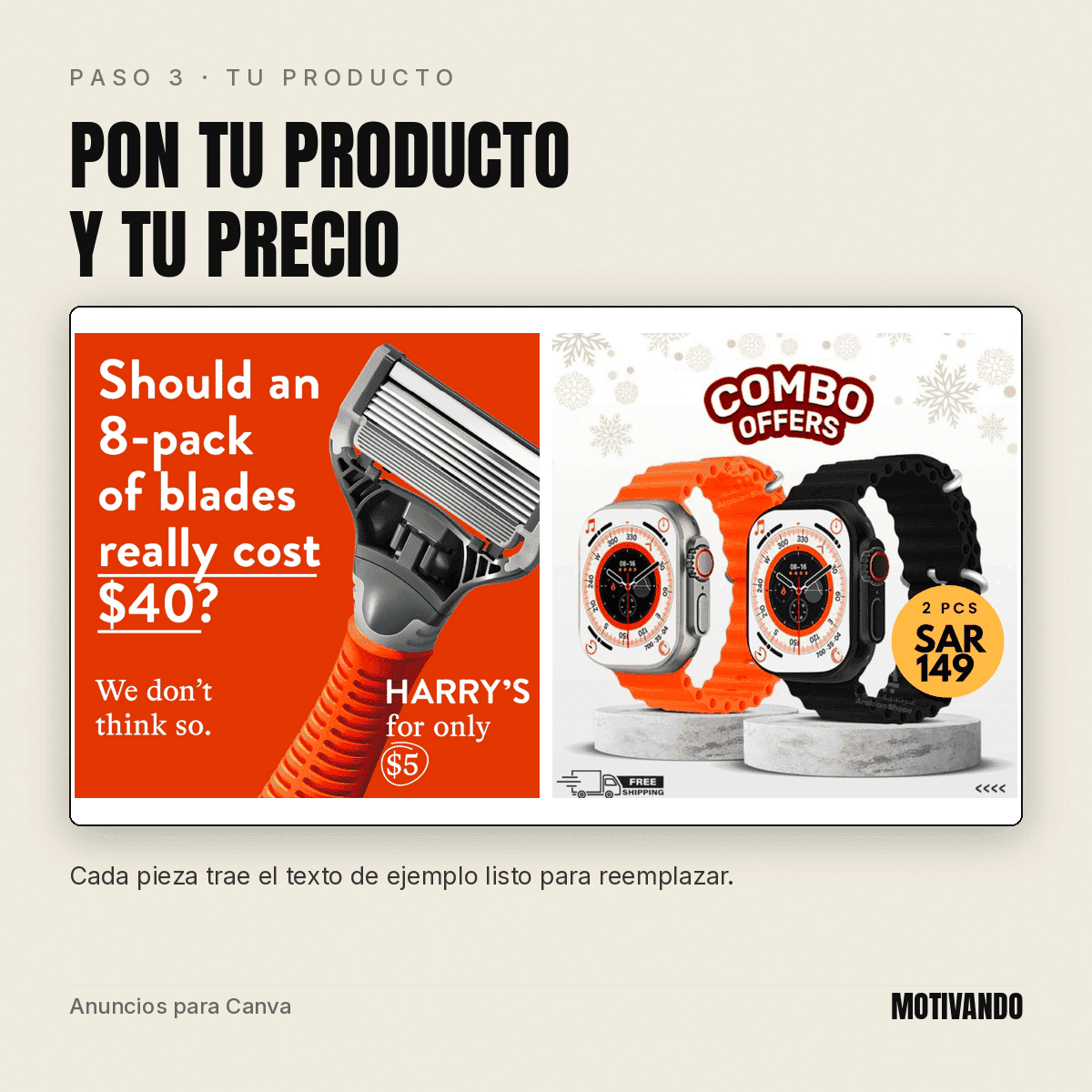 Plantillas de Anuncios para Canva
