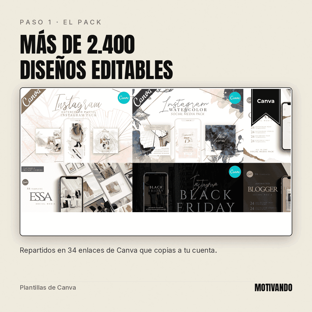 Plantillas de historias para Instagram y Facebook en Canva