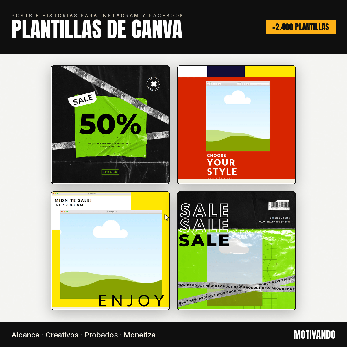 Plantillas de Canva para Instagram y Redes Sociales | +2.400 Posts e Historias