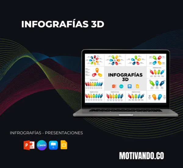 Plantilla Infografías 3D PowerPoint