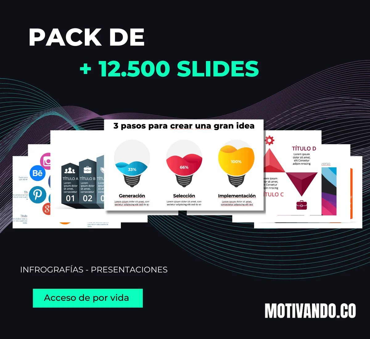 Pack de 12.500 Infografías PowerPoint