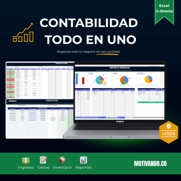 Plantilla de Contabilidad para Excel y Google Sheets