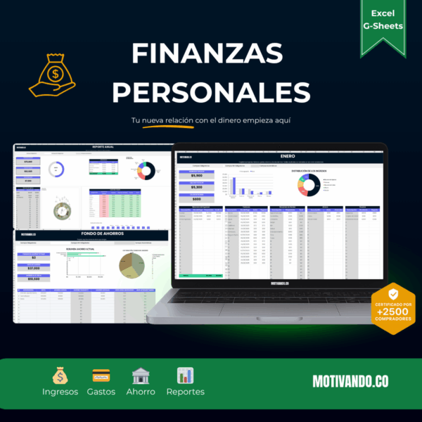 Plantilla Finanzas Personales Excel y Google Sheets