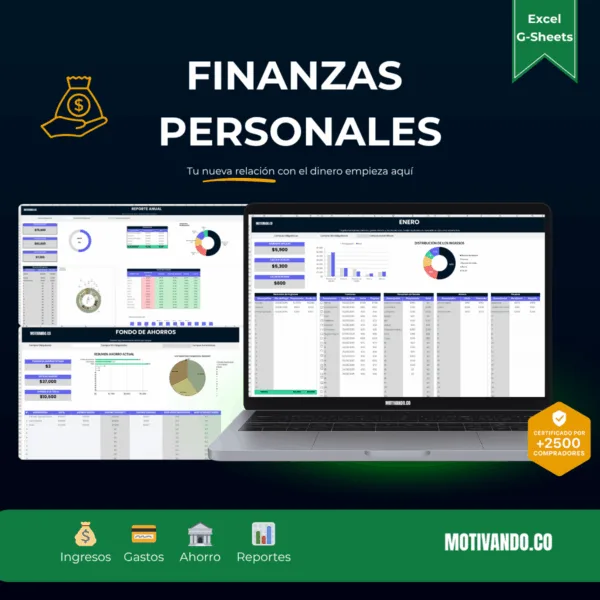 Plantilla Finanzas Personales Excel y Google Sheets