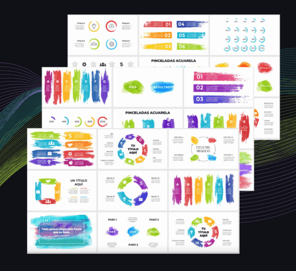 Plantilla Acuarela PowerPoint | Elegancia y Creatividad en tus Presentaciones