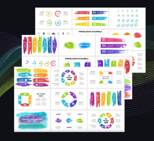 Plantilla Acuarela PowerPoint | Elegancia y Creatividad en tus Presentaciones