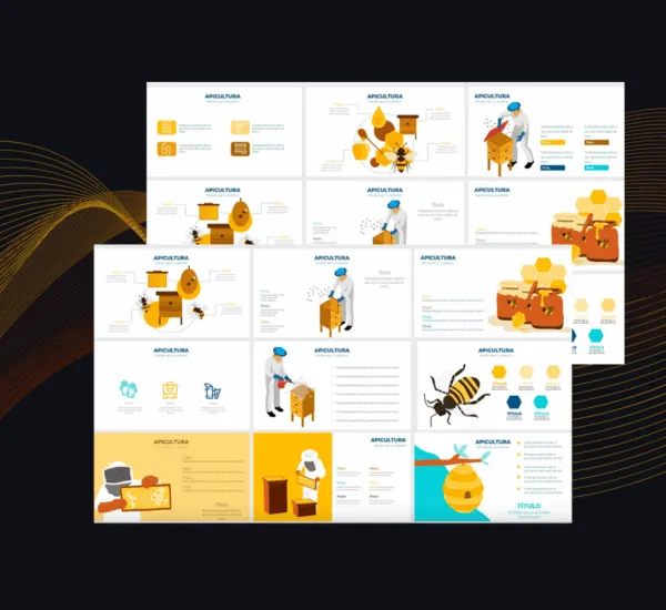 Plantilla Apicultura PowerPoint | Presentación de Producción y Sostenibilidad