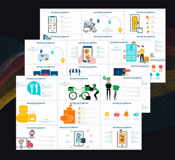 Plantilla Delivery de Alimentos PowerPoint | Presenta Menús y Entregas con Impacto