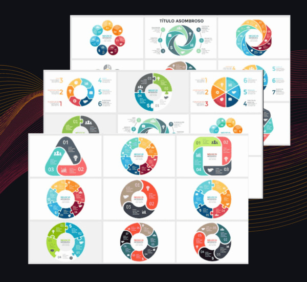 Plantilla Diagramas Circulares PowerPoint | Visualiza Proporciones con Impacto