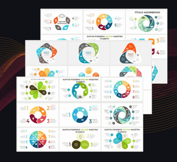 Plantilla Diagramas Circulares PowerPoint | Visualiza Proporciones con Impacto