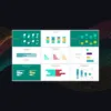 Plantilla Diagramas de Barras PowerPoint | Gráficos Excel Integrados