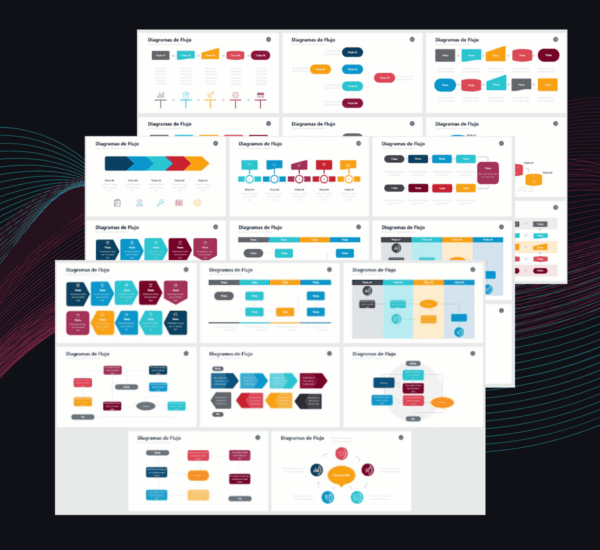 Plantilla Diagramas de Flujo PowerPoint | Mapea Procesos con Claridad
