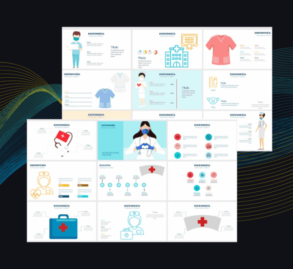 Plantilla Enfermería PowerPoint | Diapositivas Médicas Profesionales