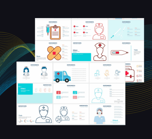 Plantilla Enfermería PowerPoint | Diapositivas Médicas Profesionales
