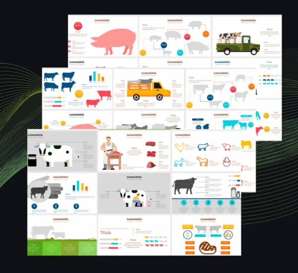 Plantilla Ganadería PowerPoint | Presentación Proyectos Ganaderos