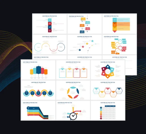 Plantilla Gestión de Proyectos PowerPoint | Presentación de Proyectos Profesional