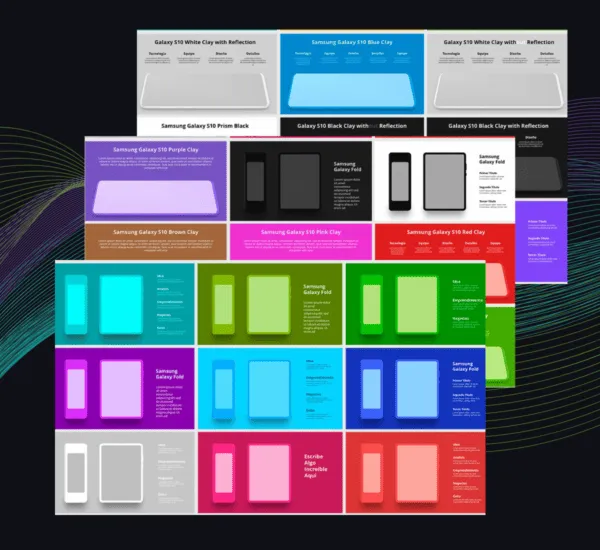 Mockups Celulares | Plantilla PowerPoint para Apps, Productos Digitales y Presentaciones UX