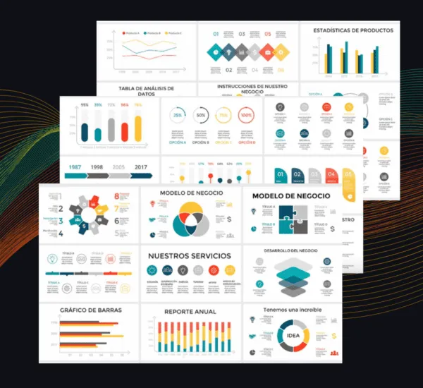 Plantilla Negocios PowerPoint | Presentación Profesional de Proyecciones Financieras