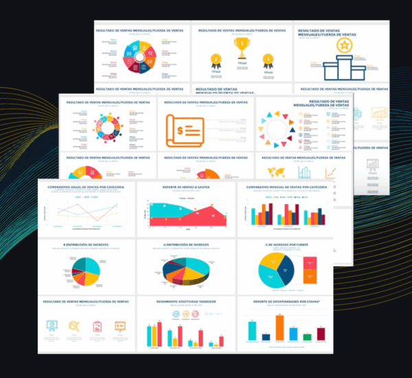 Plantilla Resultados de Ventas Mensuales | Informes Visuales para Equipos Comerciales