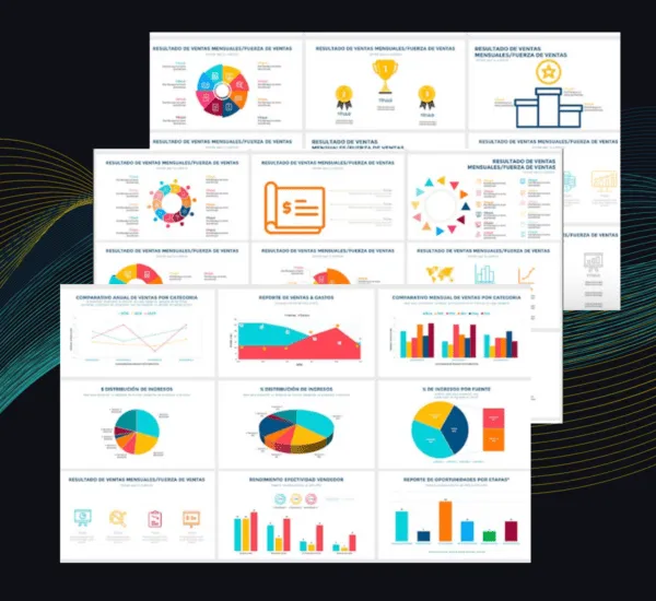 Plantilla Resultados de Ventas Mensuales | Informes Visuales para Equipos Comerciales