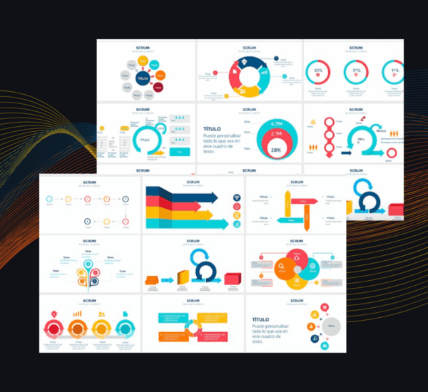 Plantilla SCRUM PowerPoint | Organiza Proyectos Ágiles con Facilidad