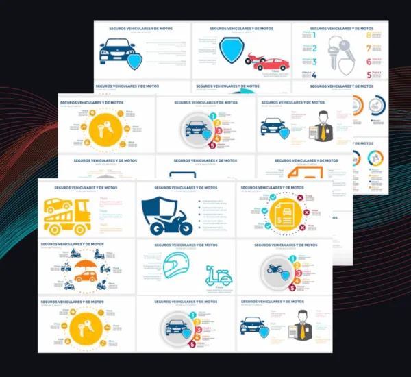 Plantilla Seguros Vehiculares | Presentación Comercial Profesional