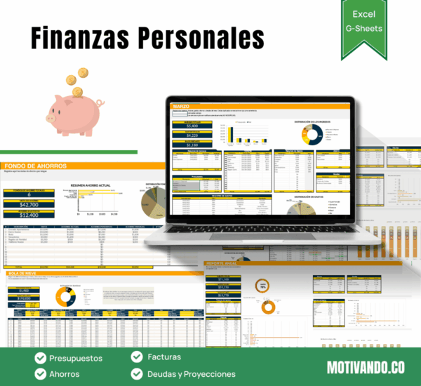 Plantilla Finanzas Personales Excel y Google Sheets