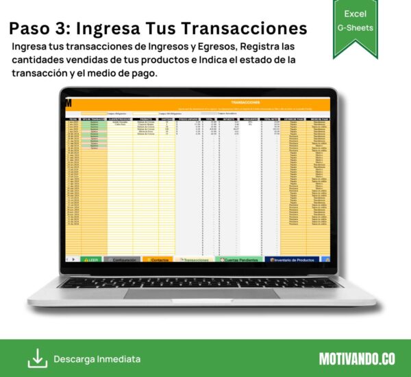 Plantilla de Contabilidad para Excel y Google Sheets | Todo en Uno y 100% Automatizada