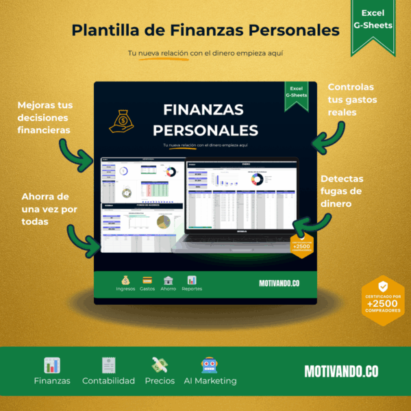 Pack Emprendedor 4 en 1 | Plantillas para Excel y ChatGPT | Finanzas, Contabilidad y Automatización