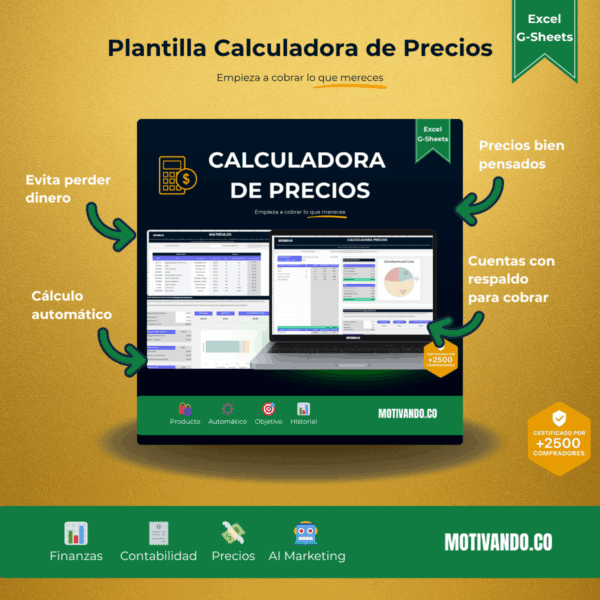 Pack Emprendedor 4 en 1 | Plantillas para Excel y ChatGPT | Finanzas, Contabilidad y Automatización