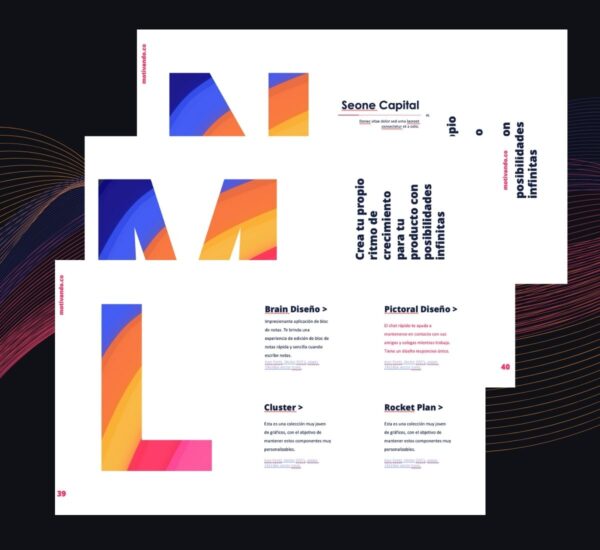 Plantilla PowerPoint Marketing Colores