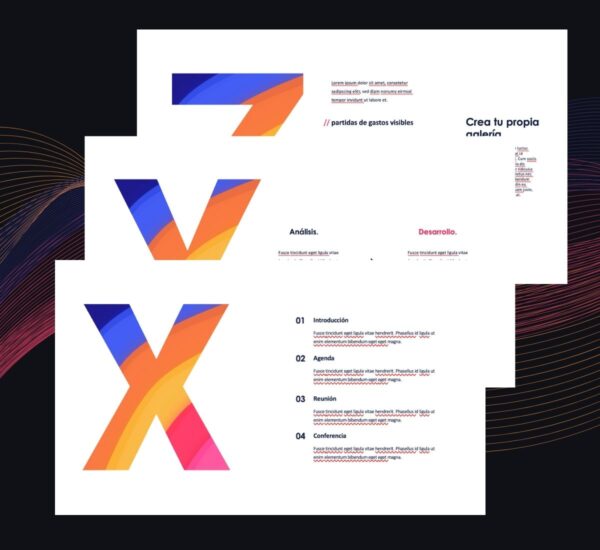 Plantilla PowerPoint Marketing Colores