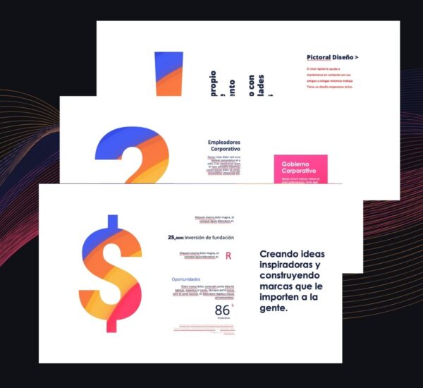 Plantilla PowerPoint Marketing Colores