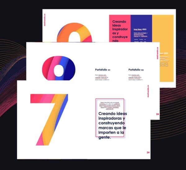 Plantilla PowerPoint Marketing Colores
