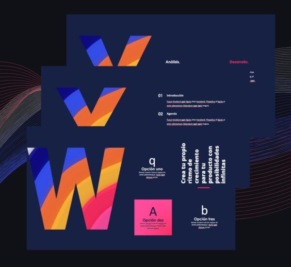 Plantilla PowerPoint Marketing Oscuro