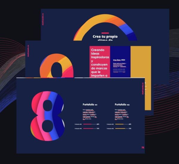 Plantilla PowerPoint Marketing Oscuro
