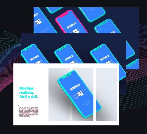 Plantilla PowerPoint Mockups Teléfonos