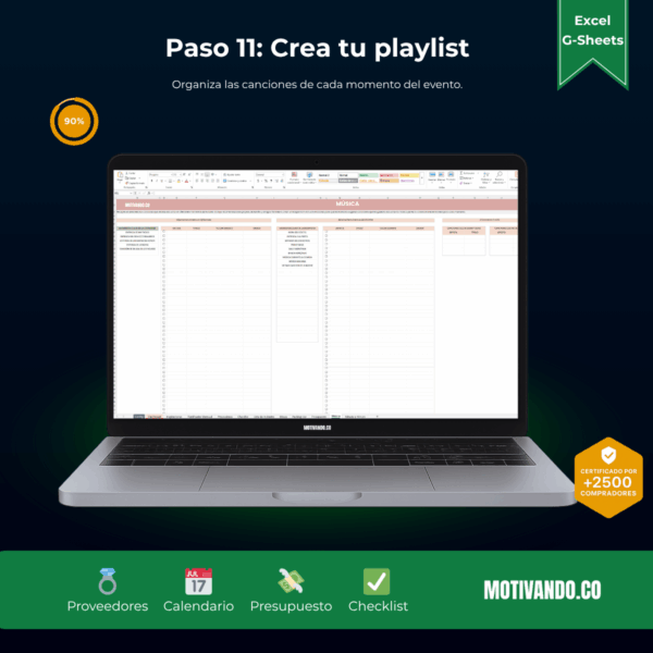 Wedding Planner Pro | Plantilla para Excel y Google Sheets | Organizador de Bodas con Presupuesto, Invitados y Cronograma
