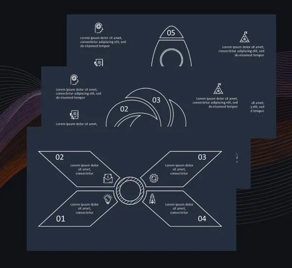 Plantilla Doodle Animada Oscura PowerPoint | Presentaciones Creativas e Impactantes