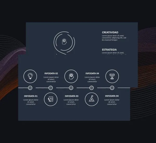 Plantilla Doodle Animada Oscura PowerPoint | Presentaciones Creativas e Impactantes